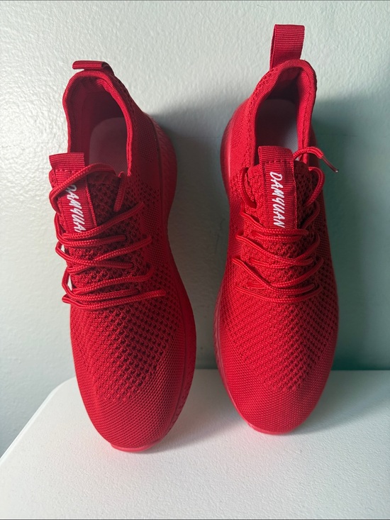 Shoes - Red Daryllan Men's Lightweight Knit Sneakers
